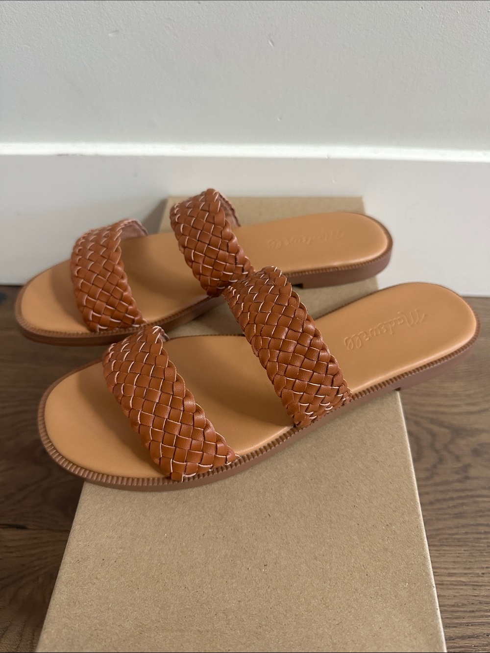 Madewell Braided Double Strap Flat Slides - Picture 3 of 5